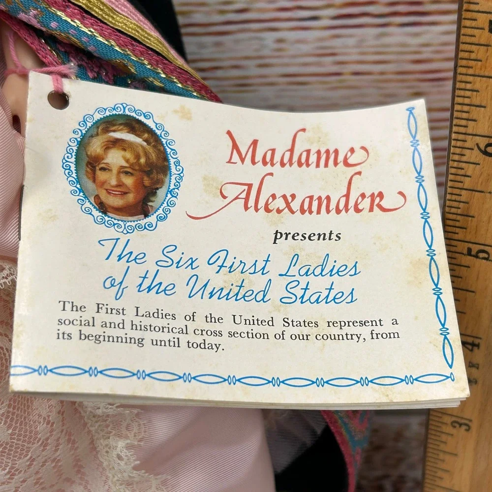Madame Alexander Martha Randolph First Ladies Doll 1503 Pink‎ Lace Gown Boxed
